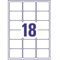 Etiket Avery L6025REV-25 63.5x46.6mm wit 450 etiketten - thumbnail