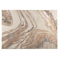 Zuiver Rond Vloerkleed 'Solar' 200cm, kleur Grijs/Bruin - thumbnail