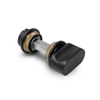 Vrij-Bezet rozet zwart rond minimalistisch - thumbnail