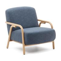 Kave Home Sylo fauteuil Blauw - thumbnail