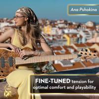 DR Strings Dragon Skin+ Coated Bass Strings 5-string Light 45-125 voor 5-snarige elektrische basgitaar - thumbnail