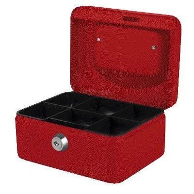 Geldkist quantore 150x115x80mm rood