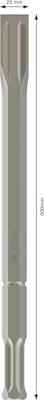 Bosch Accessories 2608690190 Bosch Power Tools Platte beitel 25 mm Gezamenlijke lengte 400 mm Zeskant schacht 1 stuk(s) - thumbnail