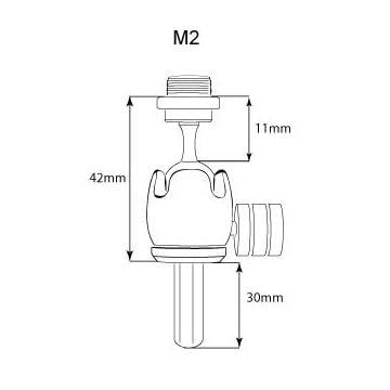 Triad-Orbit M2 MICRO Orbital microfoonadapter (kort) Triad-Orbit M2 MICRO Orbital microfoonadapter (kort)