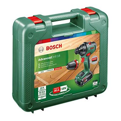 Bosch Home and Garden AdvancedDrill 18 Accu-schroefboormachine 18 V 2 snelheden Incl. accu, Incl. koffer, Incl. lader Bosch Home and Garden AdvancedDrill 18 Accu-schroefboormachine 18 V 2 snelheden Incl. accu, Incl. koffer, Incl. lader