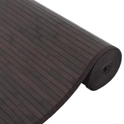 VidaXL Vloerkleed rechthoekig 80x400 cm bamboe donkerbruin