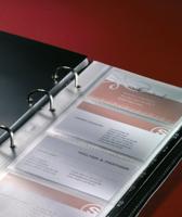 Sigel SI-VZ204 Visitekaartringband Torino Leer Zwart 90x58mm 160 Kaartjes - thumbnail