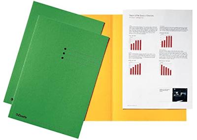 Esselte dossiermap groen, karton van 180 g/m², pak van 100 stuks