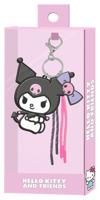 Sanrio Charm Keyring Kuromi Face - thumbnail