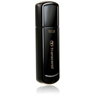 Transcend JetFlash® 350 USB-stick 16 GB Zwart TS16GJF350 USB-A 2.0