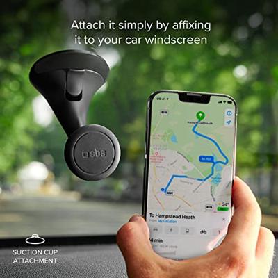 sbs mobile Magnetischer Autohalter mit Saugnapf Linie Wide Telefoonhouder voor in de auto 360° draaibaar Bevestigingswijze (auto): Zuignap sbs mobile Magnetischer Autohalter mit Saugnapf Linie Wide Telefoonhouder voor in de auto 360° draaibaar Bevestigingswijze (auto): Zuignap