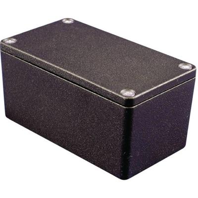 Hammond Electronics 1550Z137BK Universele behuizing 120.5 x 120.5 x 100.5 Aluminium Zwart 1 stuk(s)