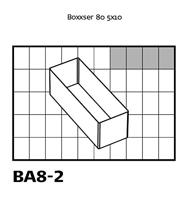 Raaco Inzet box, afm ba8-2, h: 80 mm, afm 157x55 mm, 4 stuk/ 1 doos - thumbnail