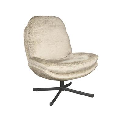 LABEL51 Draaifauteuil 'Noel' Elegance stof, kleur Beige