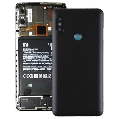 Achterste schutblad met cameralens & Zijtoetsen voor Xiaomi Redmi opmerking van 5(Black)