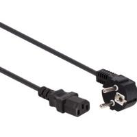 Voedingskabel zwart cee 7/7 90 graden c13 l 2.5 m h05vv-f 3g1.0 mm2 Velleman - Velleman - thumbnail