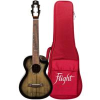 Flight Peter Moss Signature Moonburst Stain elektrisch-akoestische tenor ukelele met deluxe gigbag - thumbnail