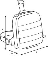 OXFORD beentas "aqua l1" leg bag aqua l1 black - thumbnail