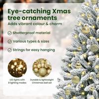 Kunstkerstboom met 150 LED Groen en Wit 120 cm PVC en Metaal - thumbnail
