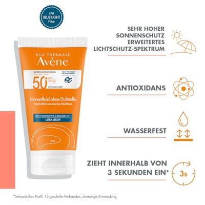 Avene High Protection Unscented Fluid SPF50+ 50ml Zonbescherming