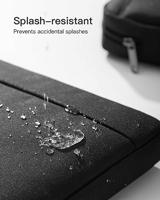 Inateck LB02014-15_BLACK laptoptas 40,6 cm (16 ) Aktetas Zwart - thumbnail