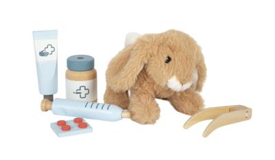 Small Foot - dierenartstas met pluche konijn