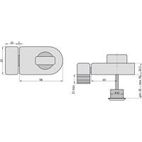 Basi 1305-0205 Extra deurslot Zilver - thumbnail