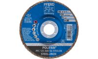 PFERD TOOLS 67708125 PFC 125 A 80 SG STEELOX Lamellenschijf Diameter 125 mm Boordiameter 22.23 mm Korrelgrootte (num) 80 RVS, Staal 10 stuk(s) - thumbnail