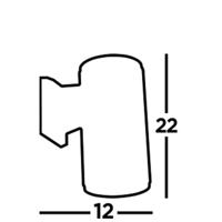 Searchlight Grote DownlightSplot 21cm zwart - 6871BK - thumbnail