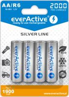 Herlaadbare batterijen everActive Ni-MH R6 AA 2000 mAh Silver Line - 2 stuks - thumbnail