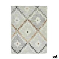 Vlekbestendig tafelkleed Kinvara Beige Dun canvas Anti-vlek Ruiten 140 x 180 cm (6 Stuks) - thumbnail