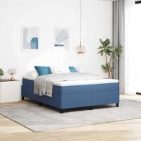 Boxspring bed Blauw 160 x 200 cm Katoenen stof - thumbnail