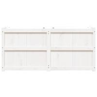 Plantenbak 150x50x70 cm massief grenenhout wit - thumbnail