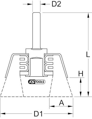 KS Tools 340.0002 Staaldraadborstel 0,3 mm, Ø 50 mm