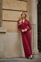 Freebird Jumpsuit Vasili Ls | Rood - thumbnail