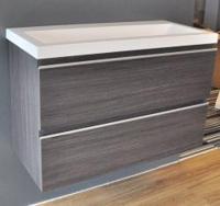 Wiesbaden onderkast 80 cmx36 cm zo.wastafel houtn. grijs - thumbnail