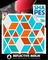 REFLECTIVE BERLIN reflex-stickers "shapes" refl.sticker refl.berlin diamonds vintage - thumbnail