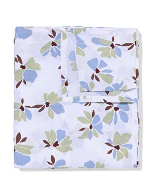 HEMA Tafelkleed 140x240cm katoen bloemen groen-blauw (multicolor)