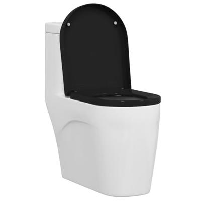 Toiletzitting Zwart 48 x 36.5 x 4.5 cm Polypropyleen