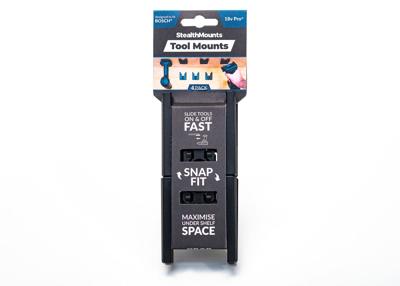 StealthMounts TM-BO18-BLK-4 Gereedschapshouders voor Bosch | Zwart | 4 stuks - TM-BO18-BLK-4 StealthMounts TM-BO18-BLK-4 Gereedschapshouders voor Bosch | Zwart | 4 stuks - TM-BO18-BLK-4
