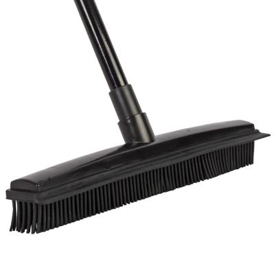 Talen Tools Rubber Bezem met Steel - Kunststof - Zwart