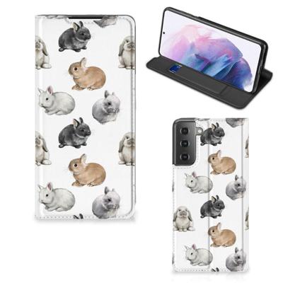 Smartphone hoesje voor Samsung Galaxy S21 Plus Konijntjes