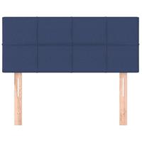 Hoofdbord 90x5x78/88 cm stof blauw - thumbnail