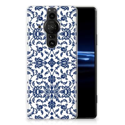 Sony Xperia Pro-I | TPU Case | Flower Blue Sony Xperia Pro-I | TPU Case | Flower Blue