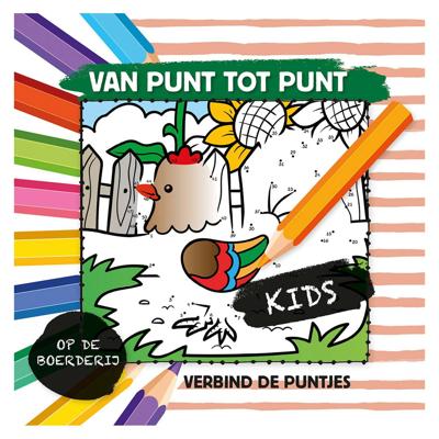 Kleurboek van Punt naar Punt Kids op de Boerderij