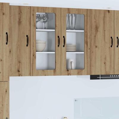 Keukenkast 2 pcs Artisan Eiken 40 x 31 x 80 cm Bewerkt hout