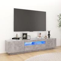 Tv-meubel met LED-verlichting 180x35x40 cm betongrijs - thumbnail