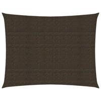 VidaXL Zonnezeil 160 g/m² 3x4,5 m hdpe bruin - thumbnail