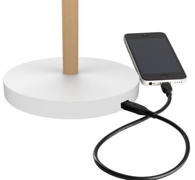 Bureaulamp Unilux Vicky led hout wit Bureaulamp Unilux Vicky led hout wit