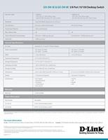 Schakelaar D-Link GO-SW-8E/E 8 p 10 / 100 Mbps - thumbnail